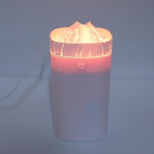 Azurtech 400ML Masa Aromaterapi Difüzör, Mini Nemlendirici USB Masaüstü Esansiyel Yağ Difüzörü 7 Gece Açık Renkleri Yatak Odası Ofis Evi (Whıte)