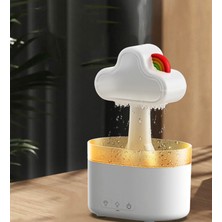 Azurtech Su Damla Raincloud Uçucu Yağ Difüzör Nemlendirici 7 Renk Işıkları Ev Yağmur Bulut Yağmur Damlası Nemlendirici