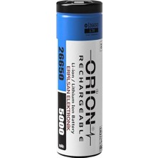 Orion 26650 3.7V 5000MAH 2c Şarj Edilebilir Li-Ion Pil Erpilsan Elektronik