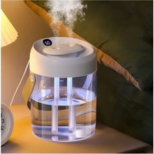 Azurtech Çift Sprey Dijital Göstergeli Hava Nemlendirici ile Uçucu Yağ Difrözü ve USB Gece Lambası