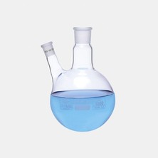Isolab Balon -  2 Şilifli Boyun - 20° Açılı Yan Boyunlu 250 ml (1 Paket 1 Adet) - Ns 29/32 - Ns 29/32