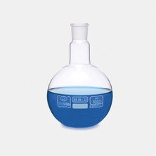 Isolab Balon - Şeffaf - Cam - Şilifli Boyun - Dibi Düz 1000 ml (1 Paket 1 Adet) - Ns 24/29