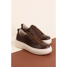 Gondol Hakiki Deri Anatomik Taban Spor Ayakkabı Alessandora - Kahverengi - 35 Kahverengi