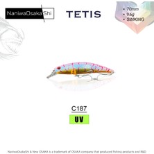 NaniwaOsakashi Nanıwaosakashı Tetıs 70MM 9.6g Sınkıng Maket Balık