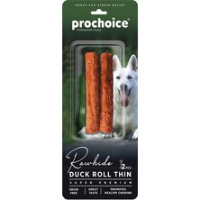 ‎Prochoice Matrixzn Prochoice 2 Parça Duck Roll Thin, Ördek Derili Köpek Ödül Çubuğu