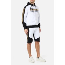 Boxeur Des Rues Full Zip Sweatshirt With Contrasting Colours White-Gold