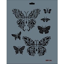 Feifei Rich New Seri N-104 Stencil 35X25 cm
