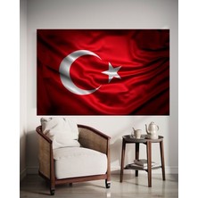 Özkacar Group Türkbayrağı V6 Kanvas Tablo Ev Dekarasyon Hediyelik Duvar Süsü
