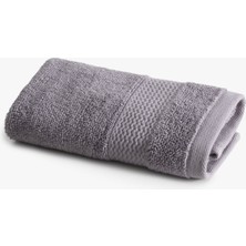 Green Black Lara Prestij Serisi El Havlusu Bordürlü 30x50 Koyu Gri, Oeko Tex Standard 100 Sertifikalı %100 Ege Pamuğu, Dokuma 550 GSM