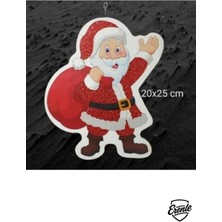 Köpük Noel Baba Süsü, Yılbaşı Dekorasyonu, 20X25 Cm, Kırmızı