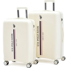 U.S. Polo Assn. U.s. Polo Assn Polipropilen Kırılmaz 2'li Valiz Seti Büyük ve Orta Boy – Tsa Kilitli, Darbelere Dayanıklı