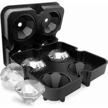 Biradlı 4'lü Elmas  Buz Kalıbı