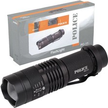 Mepura Police Pc-11 Power Led+Zoom Kalem Pilli El Feneri