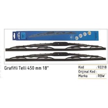Universal 450MM Telli Grafitli Silecek Süpürgesi (Tk)