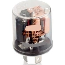 Universal 12V Bobinli Flaşör(Seffaf)