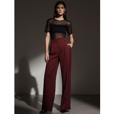 Rivus Bol Paça Palazzo Pantolon - Bordo