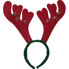 Beyaz Geyik Boynuzu Şekilli Noel Tacı Yılbaşı Dekoru 1 Adet