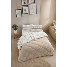 Formeya Veluna Battal Boy Lüx Wellsoft Yorgan Çift Taraflı - 2 Adet Yastık Kılıflı Yorgan Seti 215X235 cm