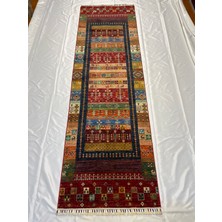 El Dokuma Afgan Halı Gebbeh Desenli Yolluk