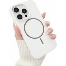 CoverZone  Iphone 13 Promax Ile Uyumlu Magsafe ile Uyumlu Kablosuz Şarj Özellikli Kadife Iç Yüzey Silikon Kılıf