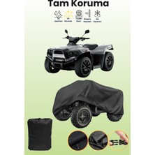 Dokaca Siyah Cectek Quadrift 500 Efı Atv Brandası, Atv Koruyucu Örtüsü