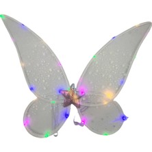 Dodomar Peri Kanadı Ledli Işıklı Beyaz