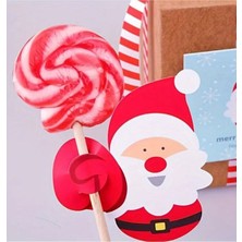 Kırmızı Noel Baba Şeker Kartı, Çocuklar Için Eğlenceli Hediye, Şeker Dahil Değil