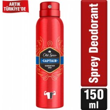 Old Spice Deodorant Captain 150 ml Erkekler İçin Ferahlatıcı Koku ve Koruma