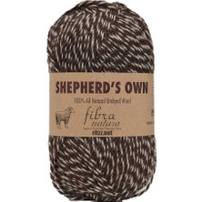Fibra Natura Shepherd's Own 40010 Koyu Kahve Ekru