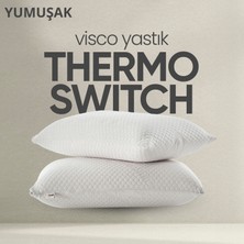 Pillow Market Isı Hafızalı Visko Yastık [hava Kanallı] Termoswitch Termal Denge Sağlayan Uyku Yastığı 1 Adet
