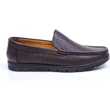 Vantaggio Shoes Robin Lacivert Iç ve Dış  %100 Hakiki Deri Erkek Delikli Comfort Ayakkabı, Günlük Ayakkabı