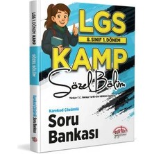 Editör 8. Sınıf 1. Dönem LGS Kamp Sözel Bölüm Karekod Çözümlü Sor