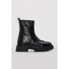 Fast Step Hakiki Deri Kürklü  Kadın Klasik Bot 710KZA6010