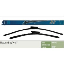 Universal Silecek Süpürgesi Muz (Tk) 600+450 mm Renault Megane Iı Megane Iv Clıo Symbol Iı 08- Thalıa Talısman