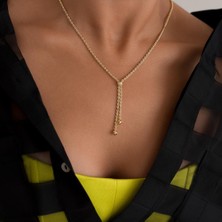 Altıntaş Püsküllü Halat Altın Kolye