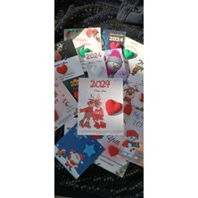 50 Adet Tohumlu Kart, Yeni Yıl ve Noel Temalı, Renkli ve Eğlenceli Kutu