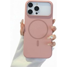 CoverZone  Iphone 17 Promax Ile Uyumlu Magsafe ile Uyumlu Kablosuz Şarj Özellikli Kadife Iç Yüzey Silikon Kılıf