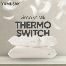 Pillow Market Termoswitch Visko Yastık [hava Kanallı] Isı Dengeleyici Lüks Tombul Ortopedik Uyku Yastığı 1 Adet