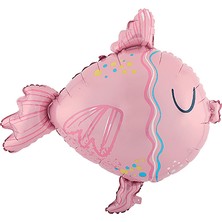 Dodomar Folyo Balon 77X73 Balık Sevimli Pembe Balık