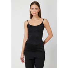 On Triko Simli Kumaş Askılı Bluz 61391-26K