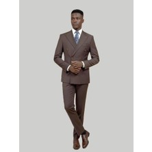 HERMOSE Signature | Espresso Kahve Kruvaze Takım Elbise