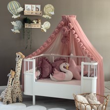 Miniden Gül Kurusu Beşik Cibinliği Ergonomik Yapı ile Kolay Kurulum 1 Parça