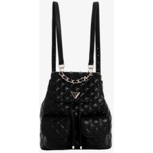 Guess Giully Kapitoneli Kadın Siyah Sırt Çantası HWQG9673330