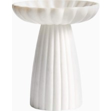 Crate & Barrel Jolie Uzun Dar Mermer Kaide 9.5" El Kesimi ve Cilalı Tasarım