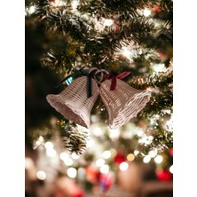 Renkli 2’li Rattan Bambu Hasır Yılbaşı Çanı ve Süsü, Aksesuar, Noel Teması