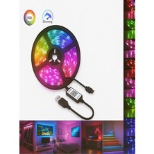 CAILON 3 Metre USB Rgb Kumanda Kontrollü Mutfak Dolabı Tv Arkası Animasyonlu Şerit LED