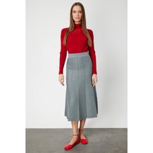 On Triko Pileli Midi Triko Etek 65210-26K