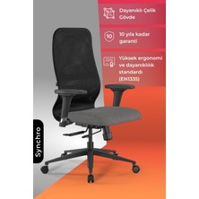 Metta Ergolife Synchrosit 8 Ergonomik Ofis Sandalyesi | Ayarlanabilir Kolçaklı, Fileli, Öğrenci Sandalyesi -297.D.1.2F3