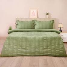 Evidea Soft Armürlü Tek Kişilik Nevresim Takımı - Yeşil