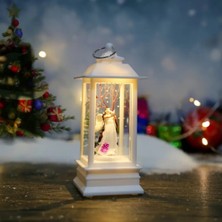 Beyaz Noel Rüzgar Işığı Elektronik Şamdan, Küçük Melek Tutma Güvercini